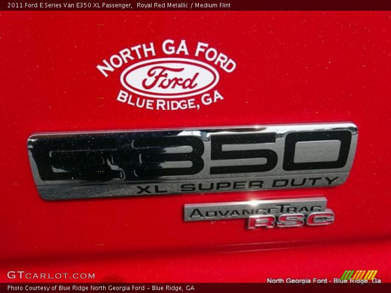 Royal Red Metallic / Medium Flint 2011 Ford E Series Van E350 XL Passenger