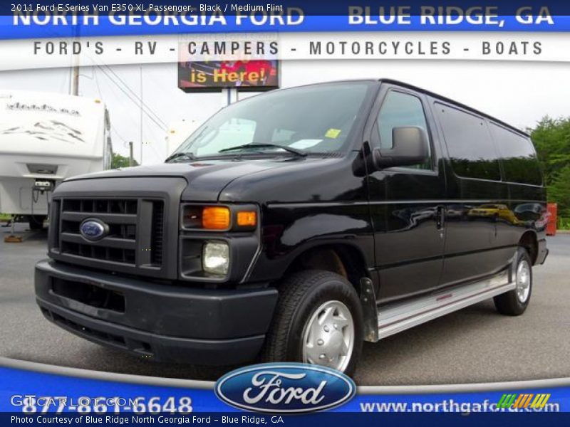 Black / Medium Flint 2011 Ford E Series Van E350 XL Passenger