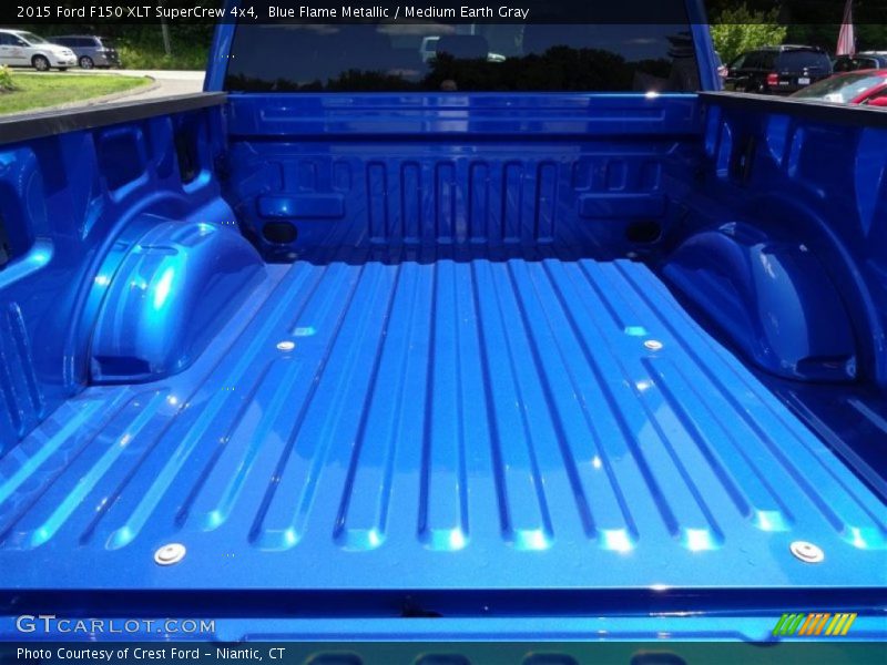 Blue Flame Metallic / Medium Earth Gray 2015 Ford F150 XLT SuperCrew 4x4