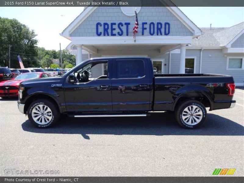 Tuxedo Black Metallic / Black 2015 Ford F150 Lariat SuperCrew 4x4