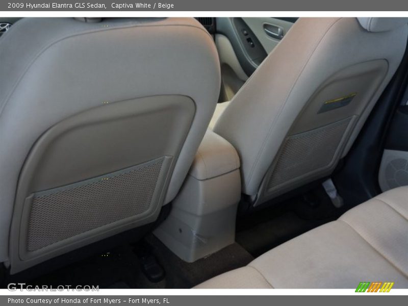 Captiva White / Beige 2009 Hyundai Elantra GLS Sedan