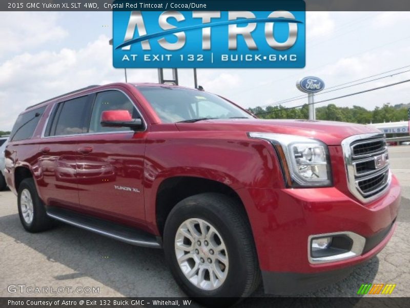 Crystal Red Tintcoat / Cocoa/Dune 2015 GMC Yukon XL SLT 4WD