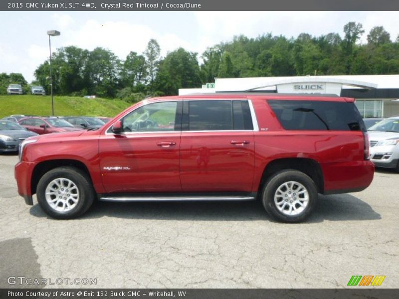 Crystal Red Tintcoat / Cocoa/Dune 2015 GMC Yukon XL SLT 4WD