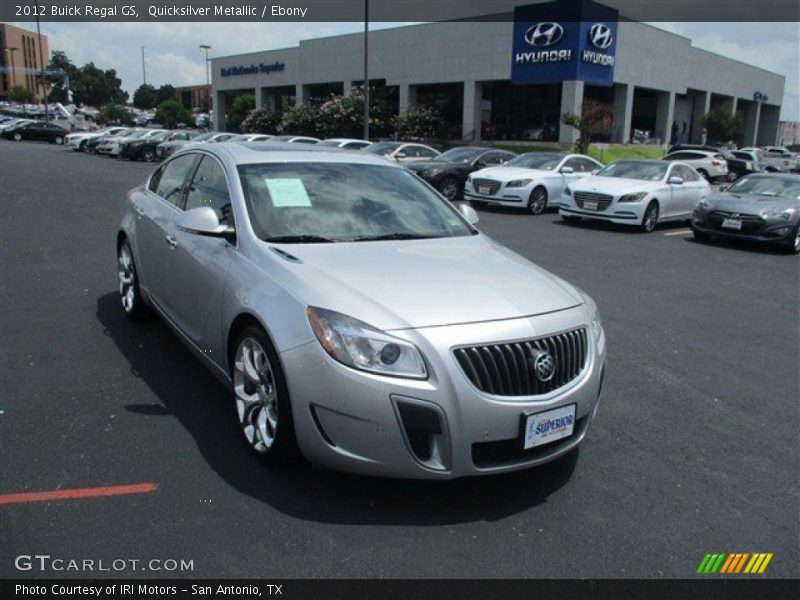 Quicksilver Metallic / Ebony 2012 Buick Regal GS
