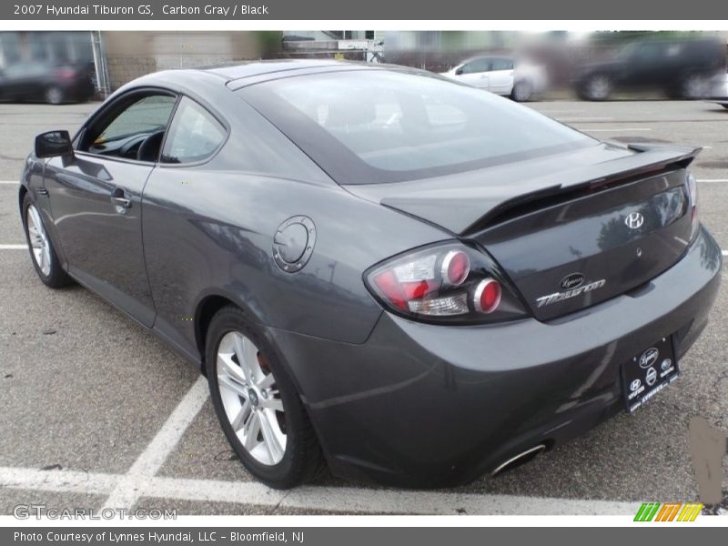 Carbon Gray / Black 2007 Hyundai Tiburon GS