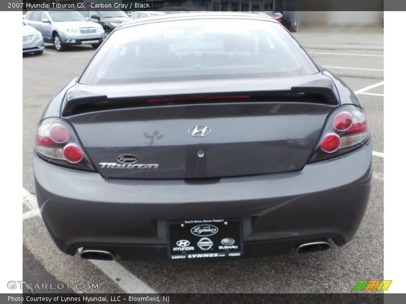 Carbon Gray / Black 2007 Hyundai Tiburon GS
