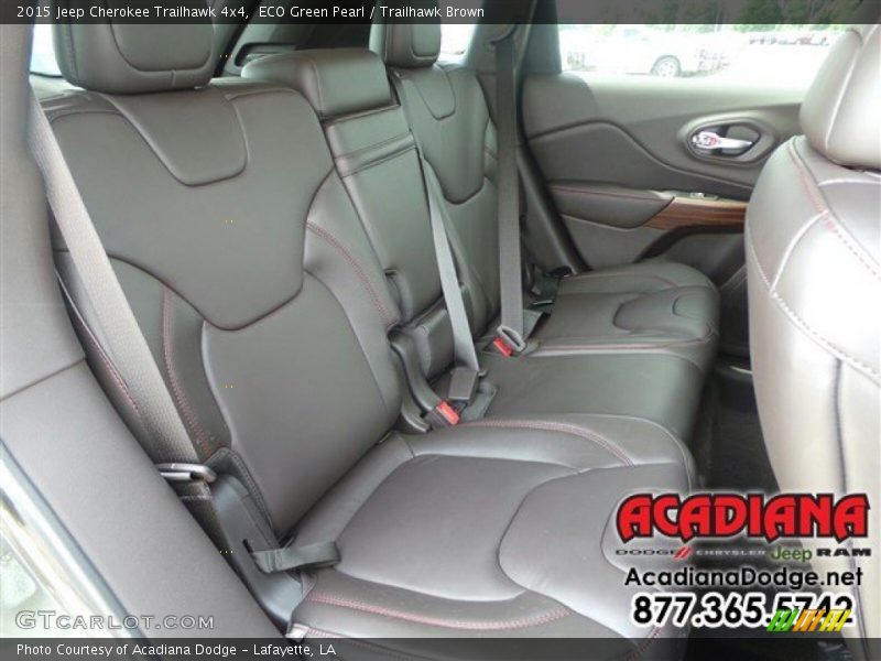 ECO Green Pearl / Trailhawk Brown 2015 Jeep Cherokee Trailhawk 4x4