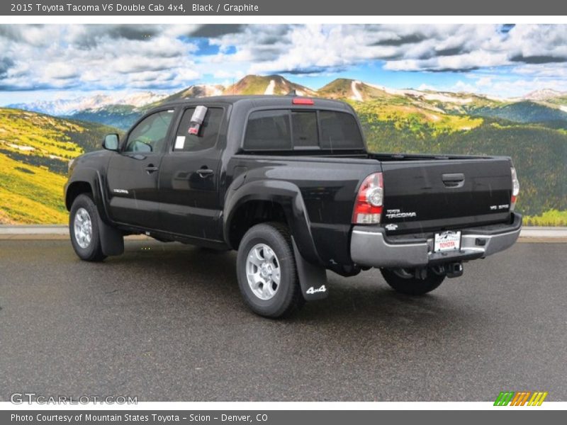 Black / Graphite 2015 Toyota Tacoma V6 Double Cab 4x4