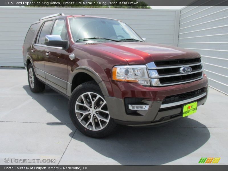 Bronze Fire Metallic / King Ranch Mesa Brown 2015 Ford Expedition King Ranch