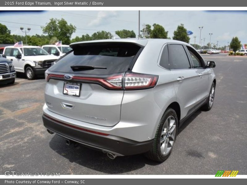 Ingot Silver Metallic / Ebony 2015 Ford Edge Titanium