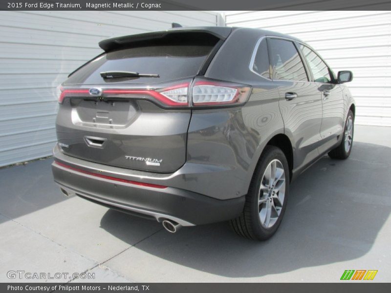 Magnetic Metallic / Cognac 2015 Ford Edge Titanium