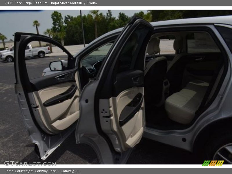 Ingot Silver Metallic / Ebony 2015 Ford Edge Titanium
