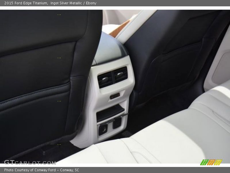 Ingot Silver Metallic / Ebony 2015 Ford Edge Titanium