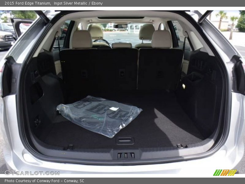 Ingot Silver Metallic / Ebony 2015 Ford Edge Titanium