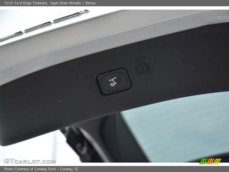 Ingot Silver Metallic / Ebony 2015 Ford Edge Titanium