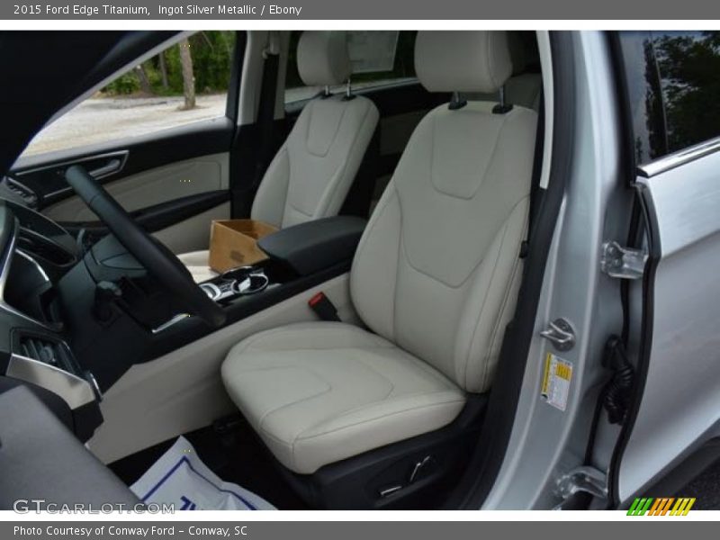 Ingot Silver Metallic / Ebony 2015 Ford Edge Titanium