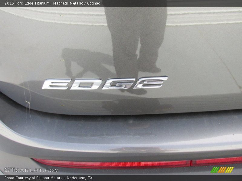 Magnetic Metallic / Cognac 2015 Ford Edge Titanium