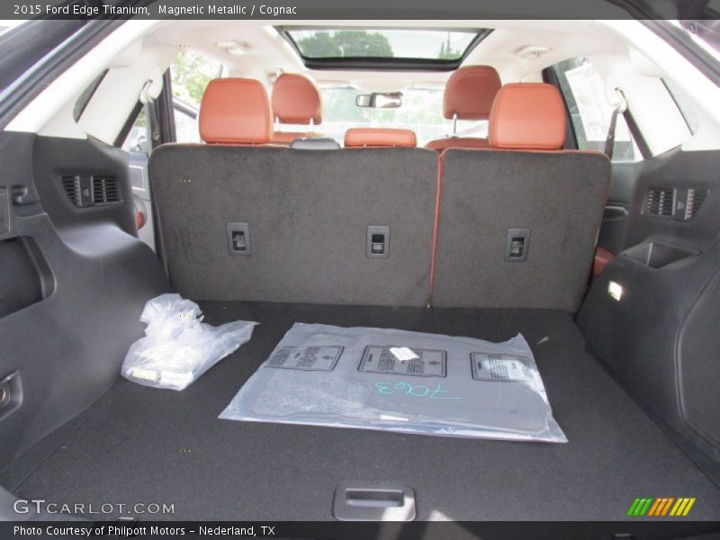 Magnetic Metallic / Cognac 2015 Ford Edge Titanium