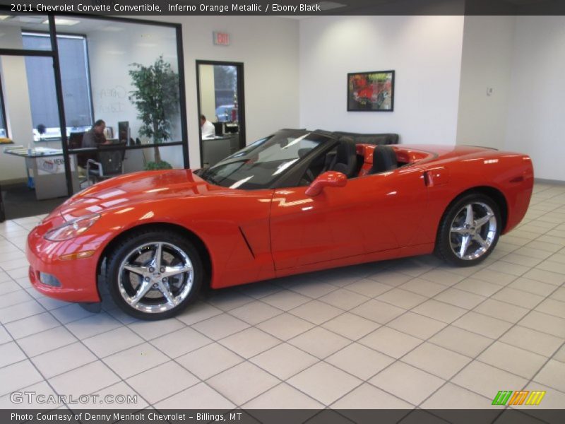 Inferno Orange Metallic / Ebony Black 2011 Chevrolet Corvette Convertible