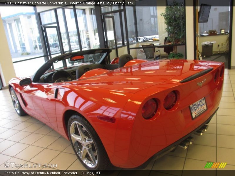 Inferno Orange Metallic / Ebony Black 2011 Chevrolet Corvette Convertible