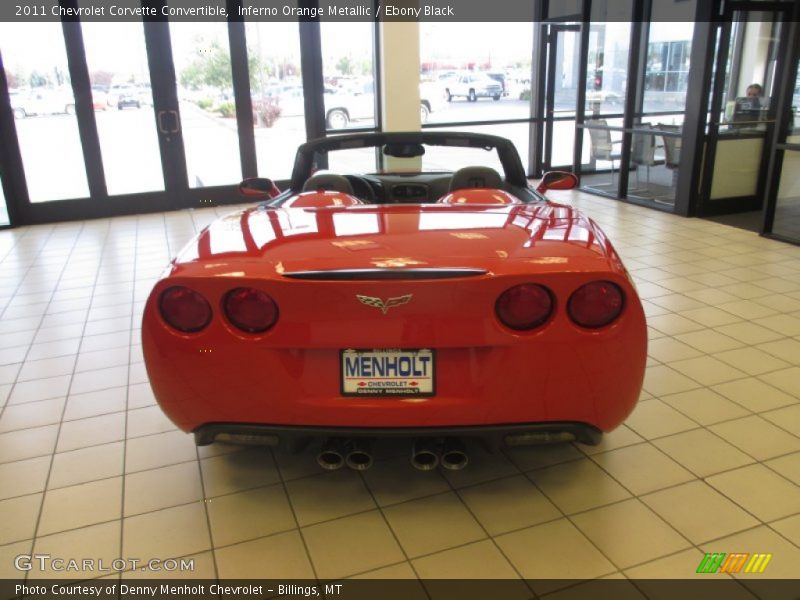 Inferno Orange Metallic / Ebony Black 2011 Chevrolet Corvette Convertible