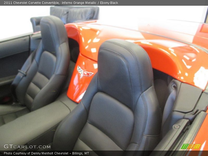 Inferno Orange Metallic / Ebony Black 2011 Chevrolet Corvette Convertible