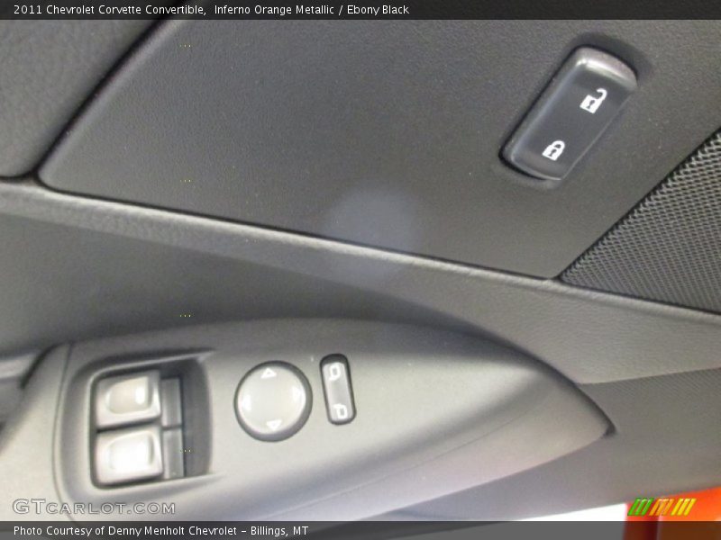 Inferno Orange Metallic / Ebony Black 2011 Chevrolet Corvette Convertible