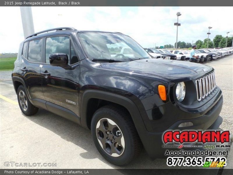 Black / Black 2015 Jeep Renegade Latitude