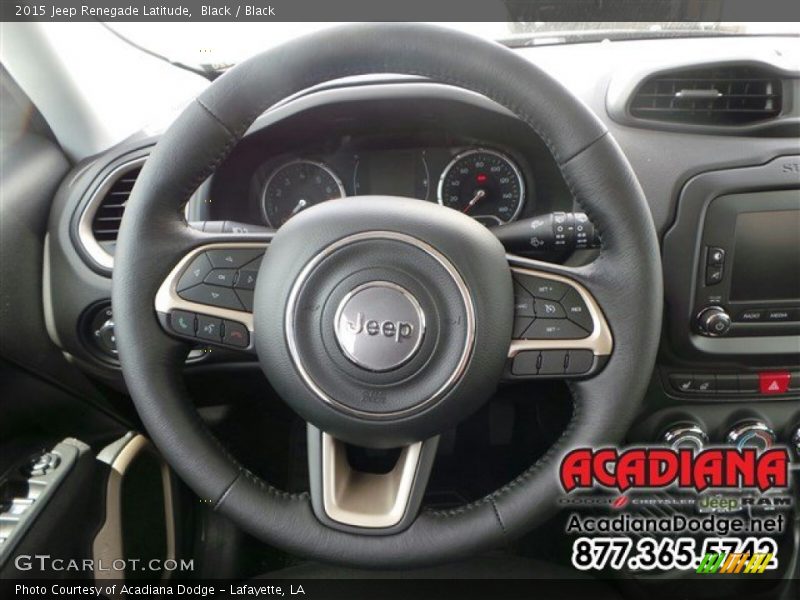 Black / Black 2015 Jeep Renegade Latitude
