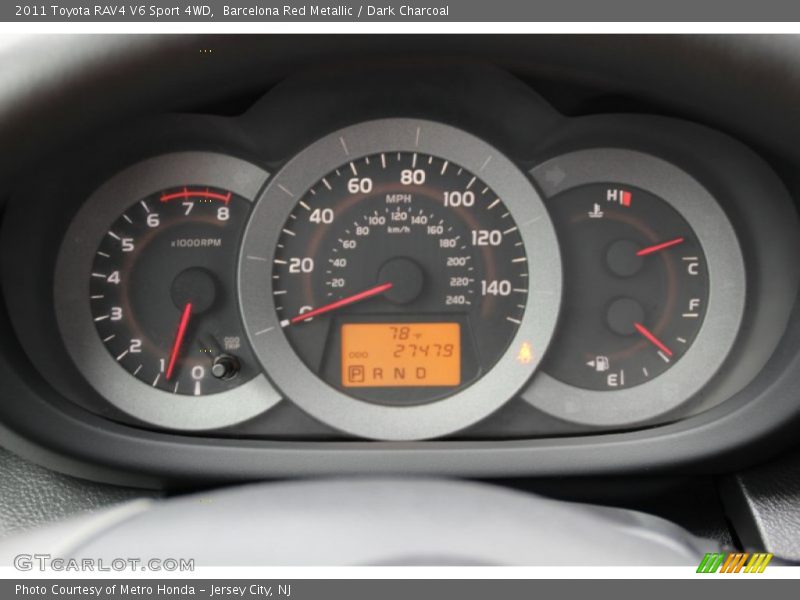 Barcelona Red Metallic / Dark Charcoal 2011 Toyota RAV4 V6 Sport 4WD