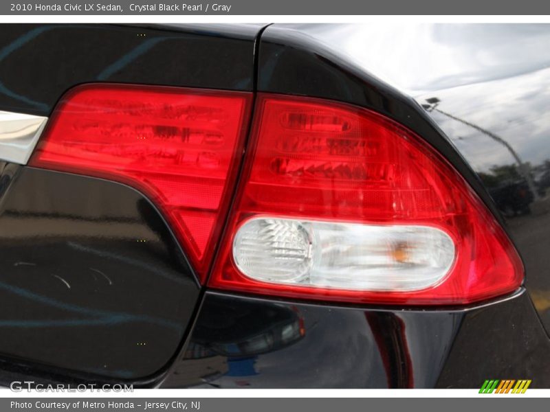 Crystal Black Pearl / Gray 2010 Honda Civic LX Sedan