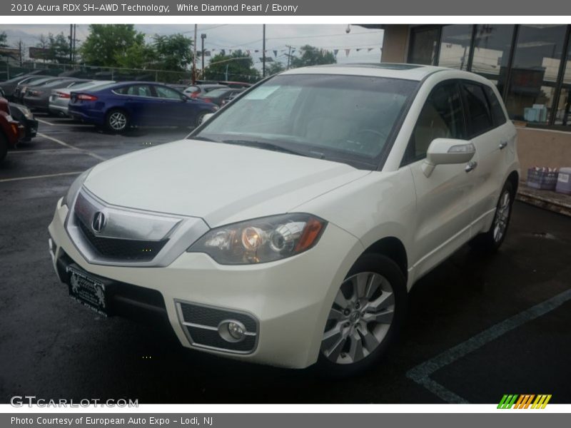 White Diamond Pearl / Ebony 2010 Acura RDX SH-AWD Technology