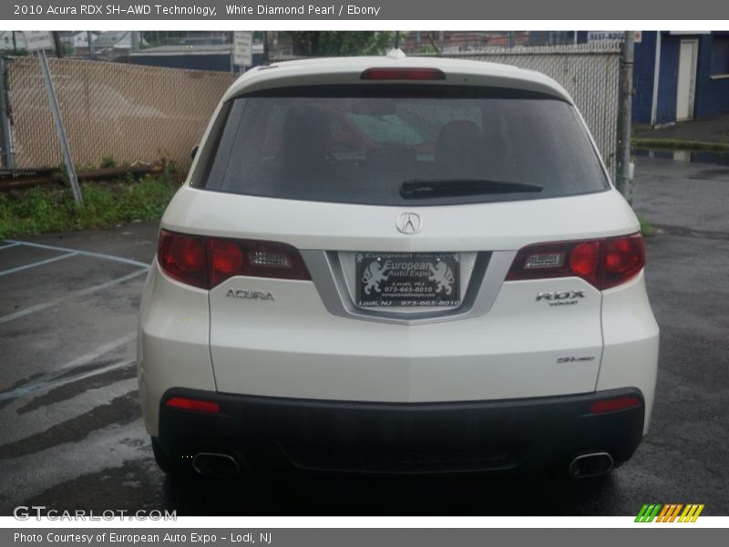 White Diamond Pearl / Ebony 2010 Acura RDX SH-AWD Technology