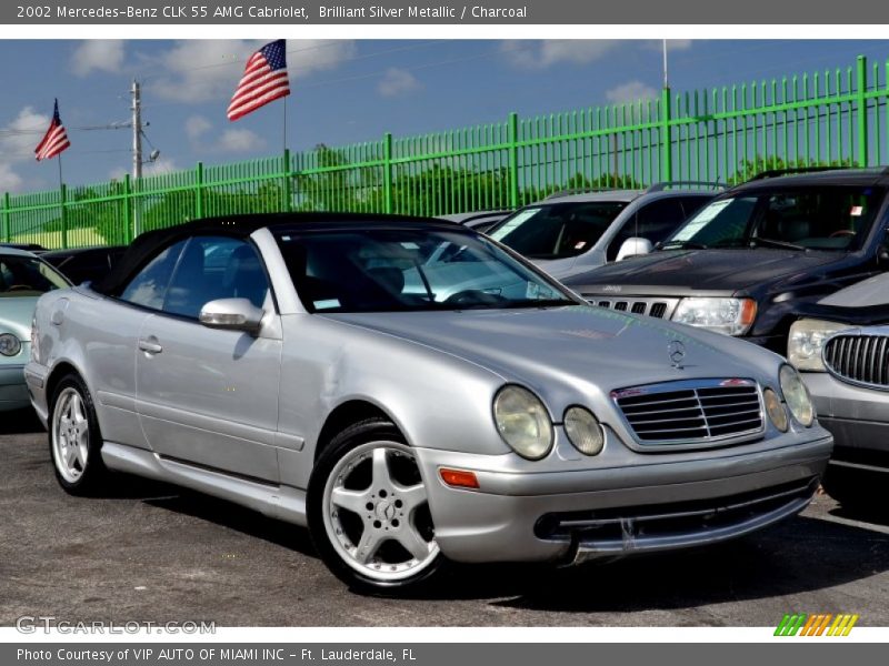 Front 3/4 View of 2002 CLK 55 AMG Cabriolet