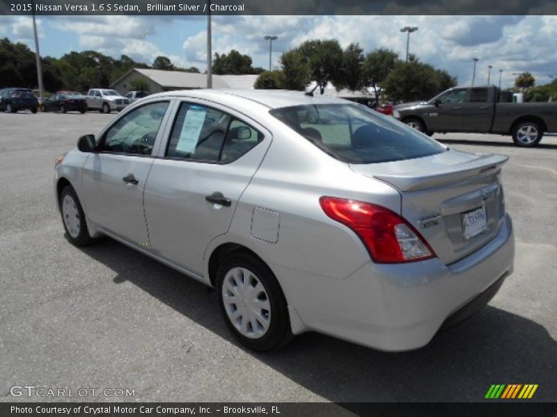 Brilliant Silver / Charcoal 2015 Nissan Versa 1.6 S Sedan