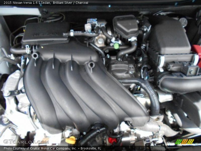 Brilliant Silver / Charcoal 2015 Nissan Versa 1.6 S Sedan