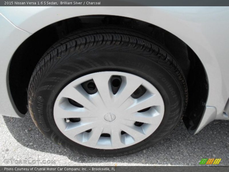 Brilliant Silver / Charcoal 2015 Nissan Versa 1.6 S Sedan