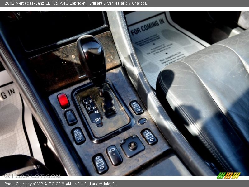 Brilliant Silver Metallic / Charcoal 2002 Mercedes-Benz CLK 55 AMG Cabriolet