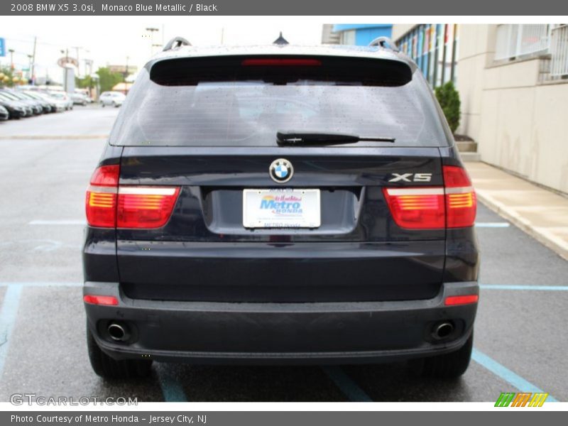 Monaco Blue Metallic / Black 2008 BMW X5 3.0si