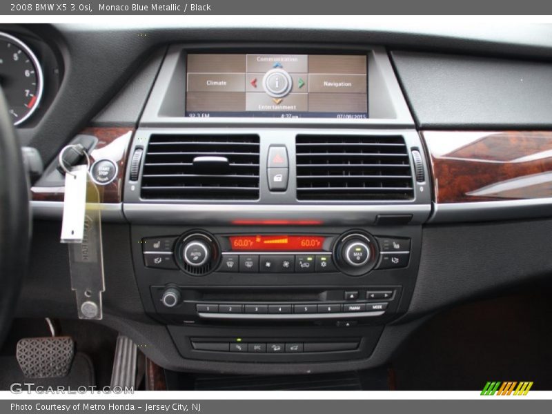 Monaco Blue Metallic / Black 2008 BMW X5 3.0si