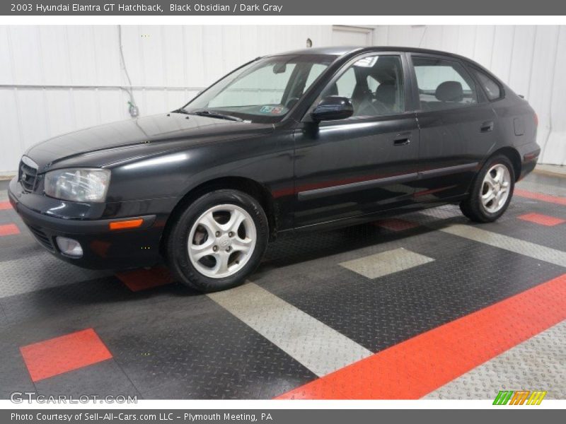 Black Obsidian / Dark Gray 2003 Hyundai Elantra GT Hatchback