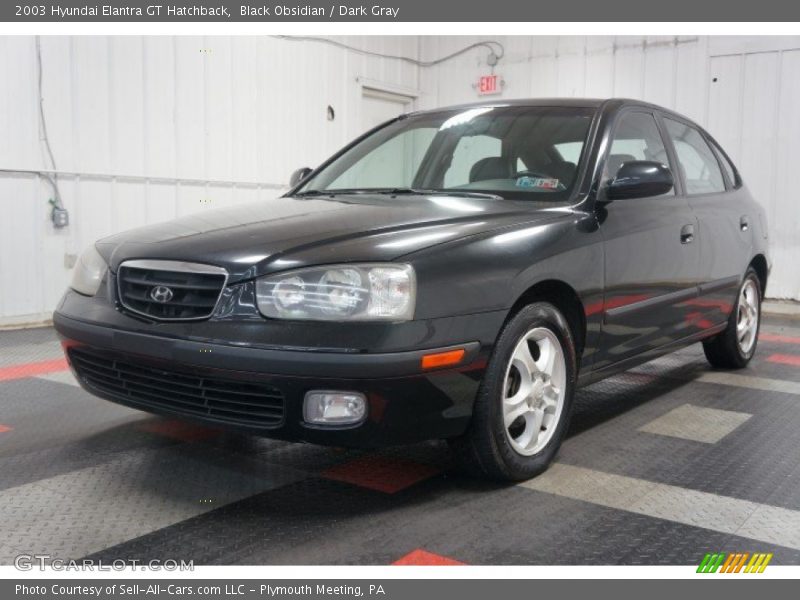 Black Obsidian / Dark Gray 2003 Hyundai Elantra GT Hatchback