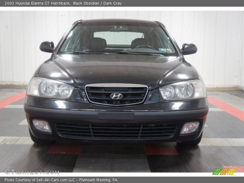 Black Obsidian / Dark Gray 2003 Hyundai Elantra GT Hatchback