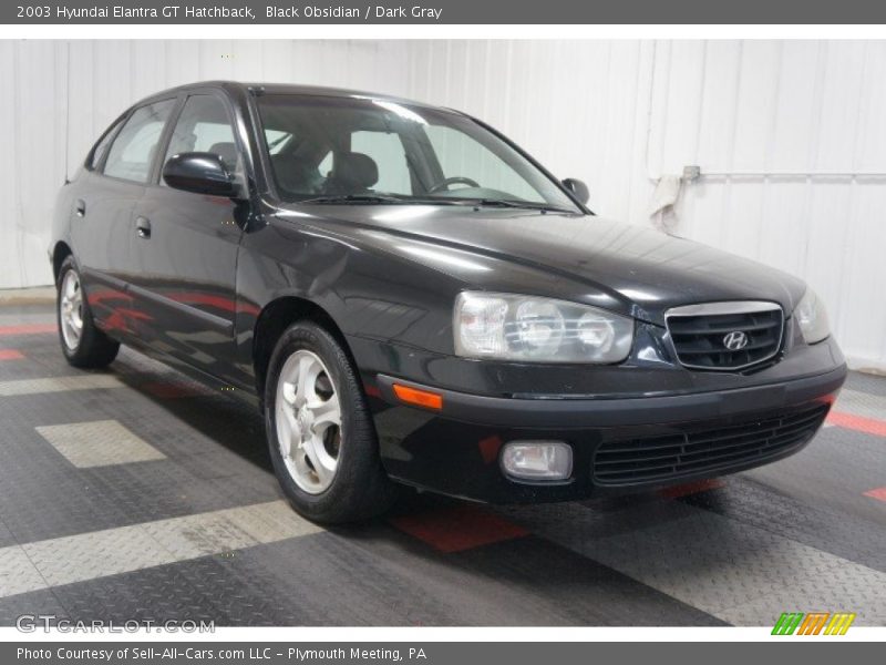 Black Obsidian / Dark Gray 2003 Hyundai Elantra GT Hatchback