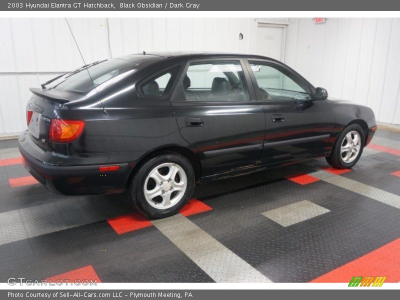 Black Obsidian / Dark Gray 2003 Hyundai Elantra GT Hatchback