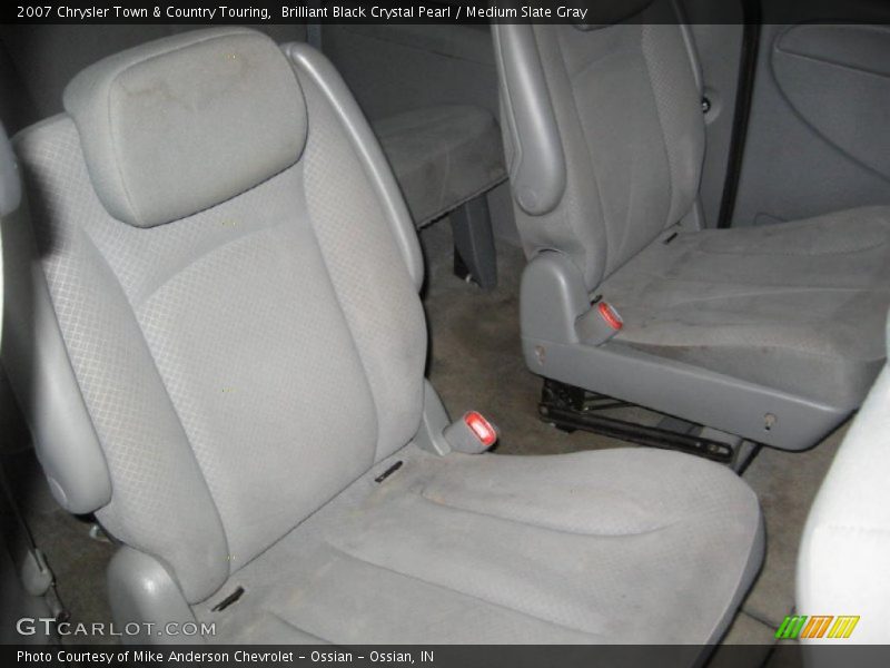Brilliant Black Crystal Pearl / Medium Slate Gray 2007 Chrysler Town & Country Touring