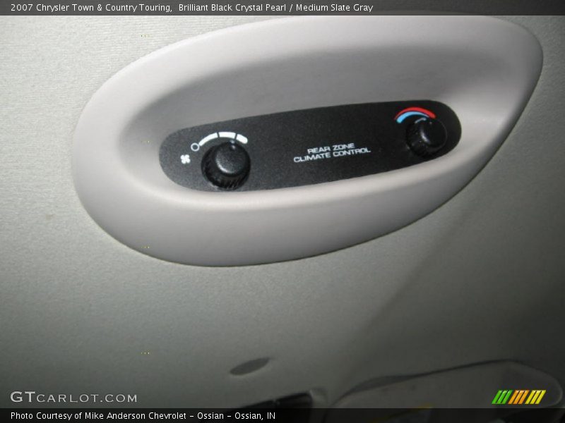 Brilliant Black Crystal Pearl / Medium Slate Gray 2007 Chrysler Town & Country Touring