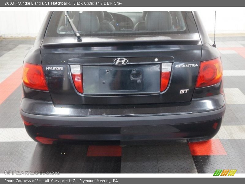 Black Obsidian / Dark Gray 2003 Hyundai Elantra GT Hatchback