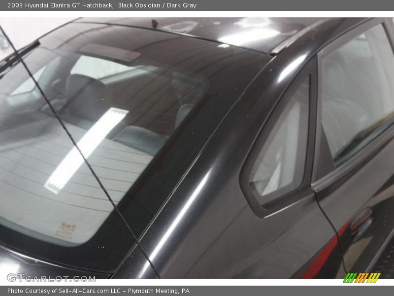 Black Obsidian / Dark Gray 2003 Hyundai Elantra GT Hatchback