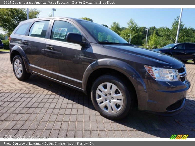Granite Crystal Metallic / Black 2015 Dodge Journey American Value Package
